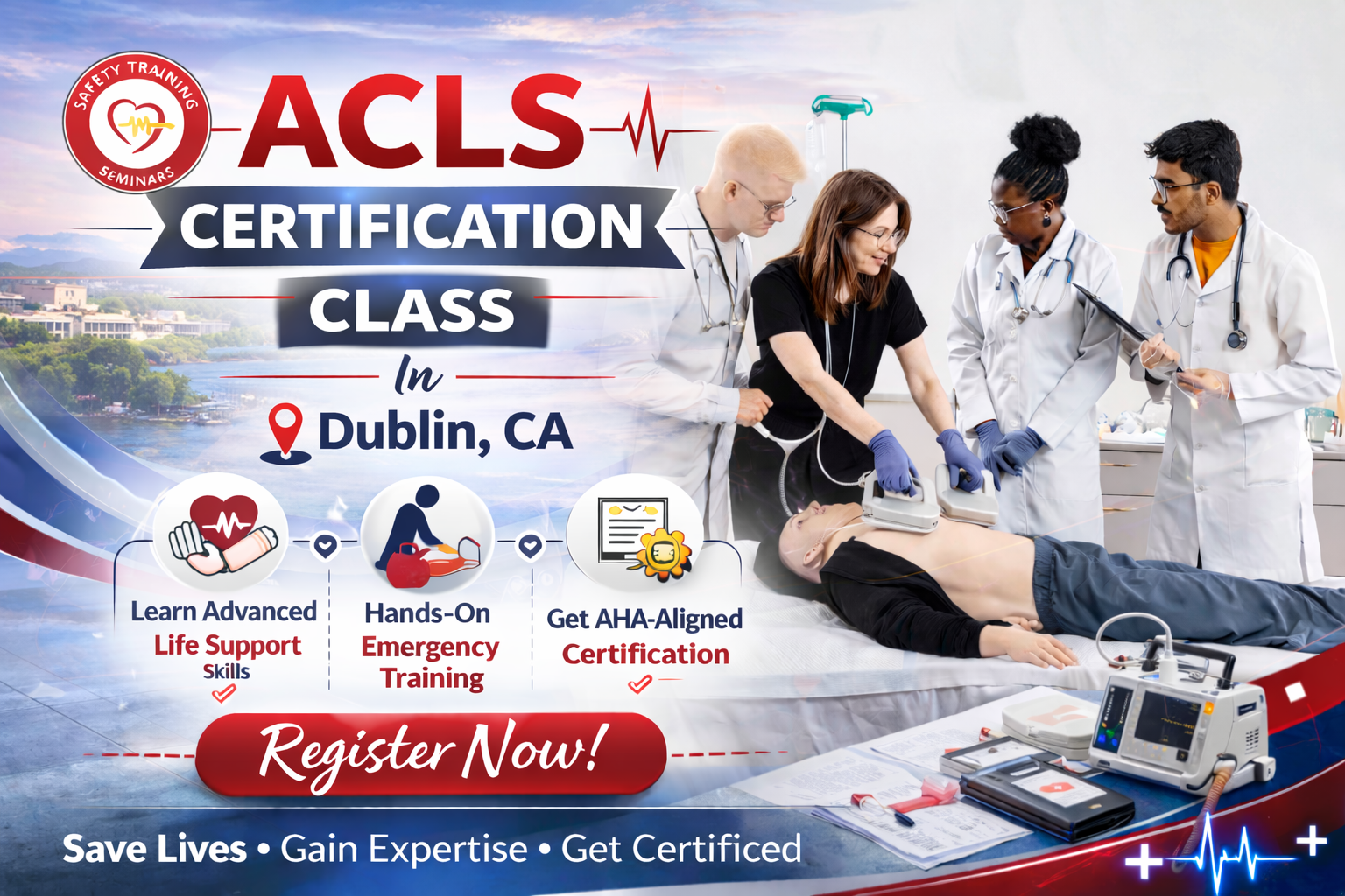 ACLS certification class in Dublin