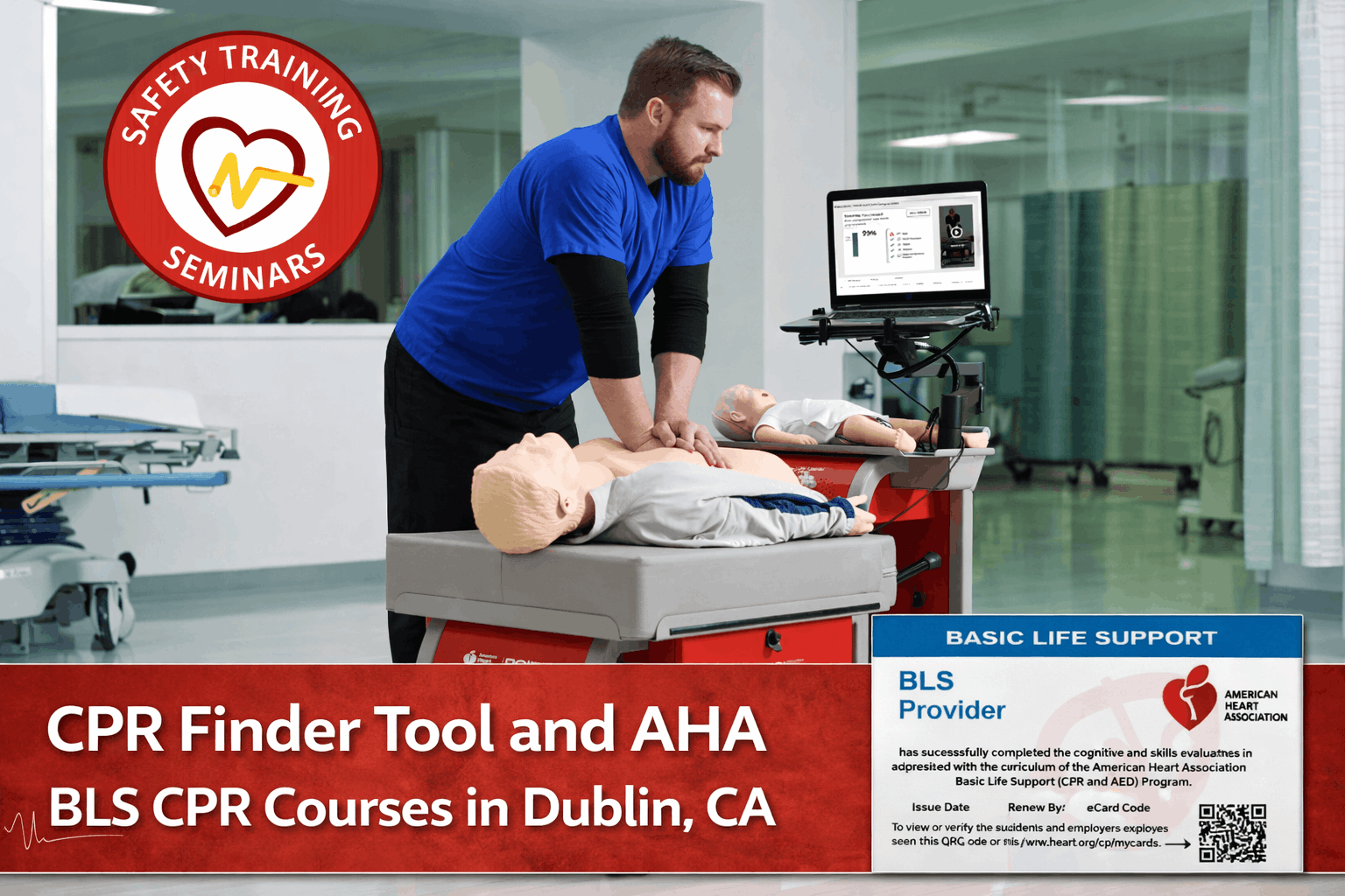 CPR Finder Tool and AHA BLS CPR Courses in Dublin, CA