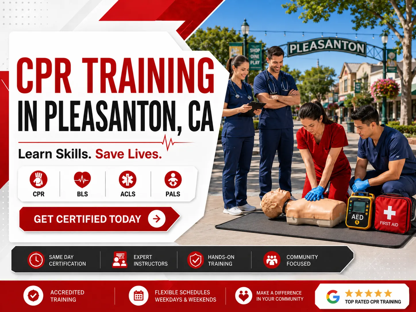 CPR certification renewal class in Pleasanton, CA – BLS and ACLS