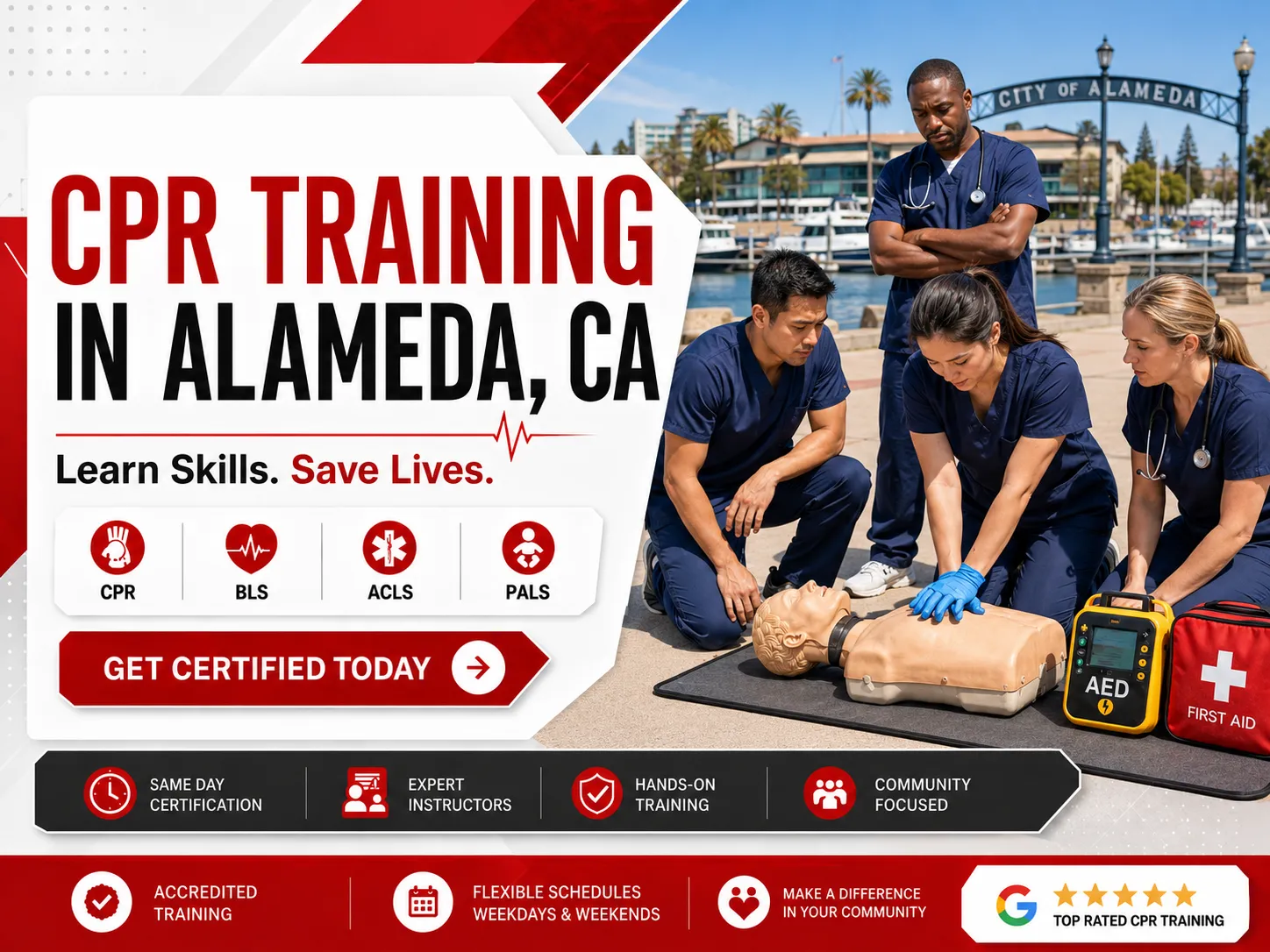 CPR, BLS, ACLS & PALS Certification Course in Alameda, CA