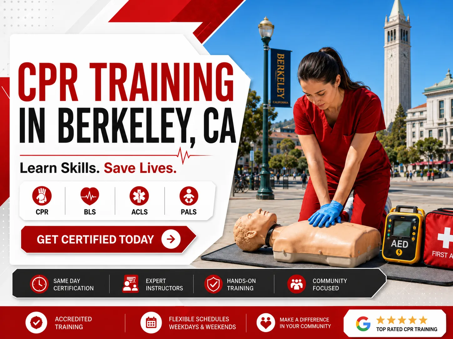 CPR BLS, ACLS & PALS Certification Course in Berkeley, CA